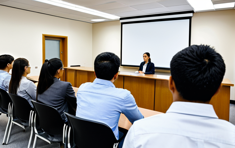 직업상담사 취업 성공 사례 - **Prompt:** A diverse team of career consultants brainstorming in a bright, modern office. Whiteboar...