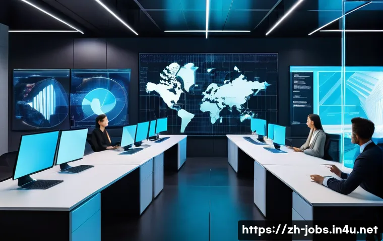 직업상담사와 HR 트렌드 분석 - **Prompt: AI-Powered Workplace Collaboration**
    "A diverse group of modern professionals (men and...