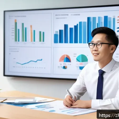 직업상담사 연봉협상 전략 - A confident professional career consultant in a modern office setting, dressed in smart business att...