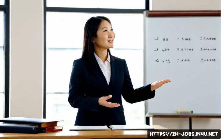 직업상담사 강사로 전환하는 방법 - Photorealistic career counselor transitioning into an instructor role, confident middle-aged Asian w...